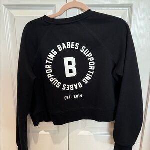 Brunette the label cropped swearshirt